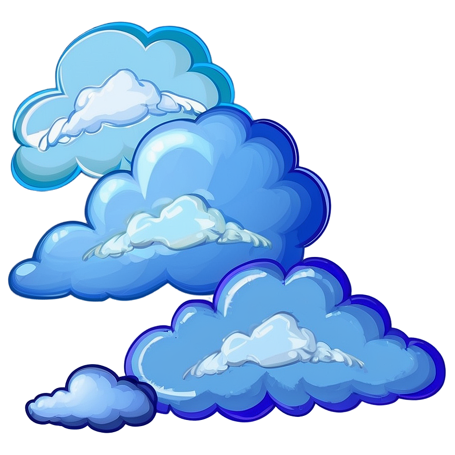 Pastel Blue Clouds Png 64