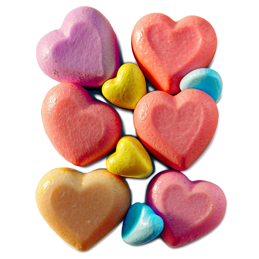 Pastel Candy Hearts Png 06212024