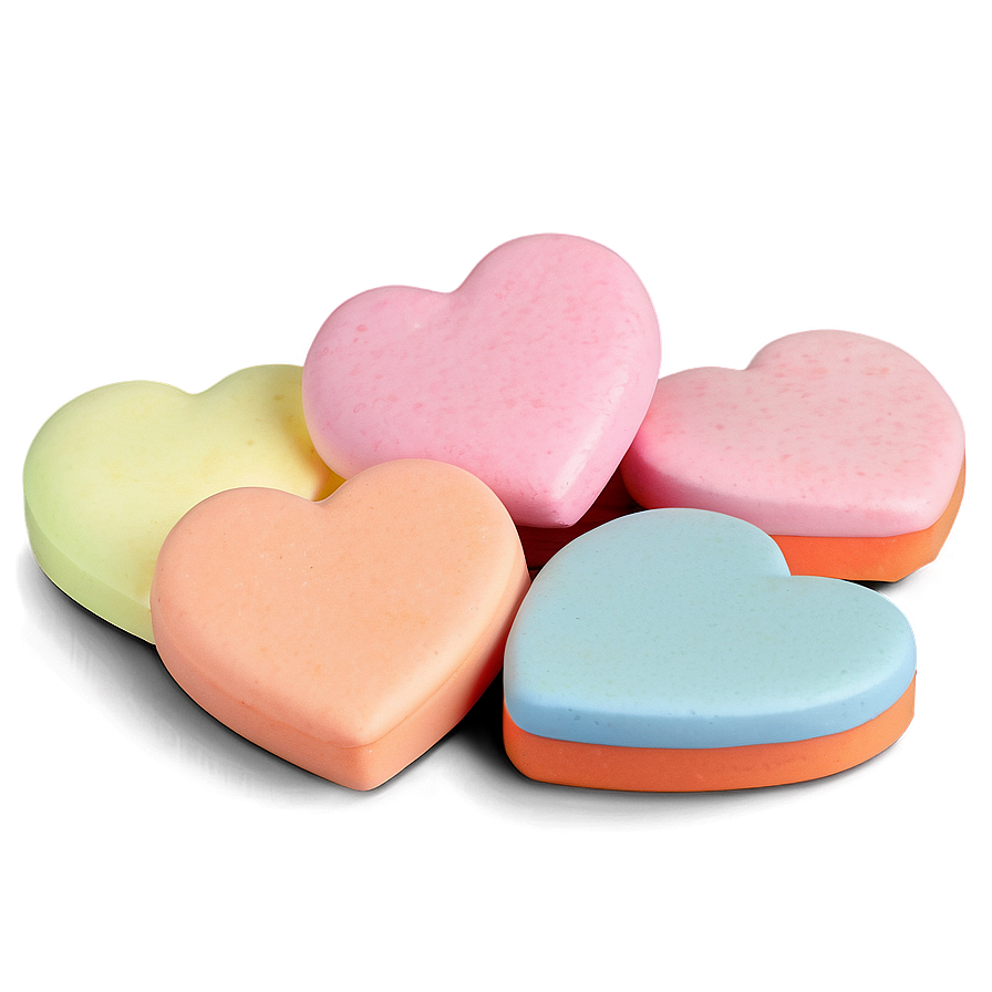 Pastel Candy Hearts Png 51