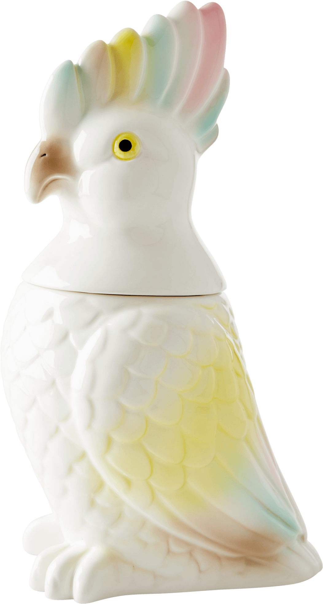 Pastel Crested Cockatoo Figurine