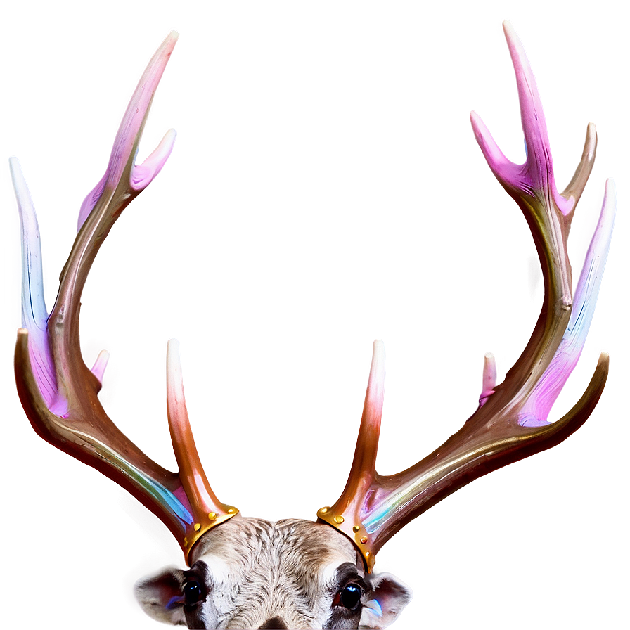 Pastel Deer Antler Png 22