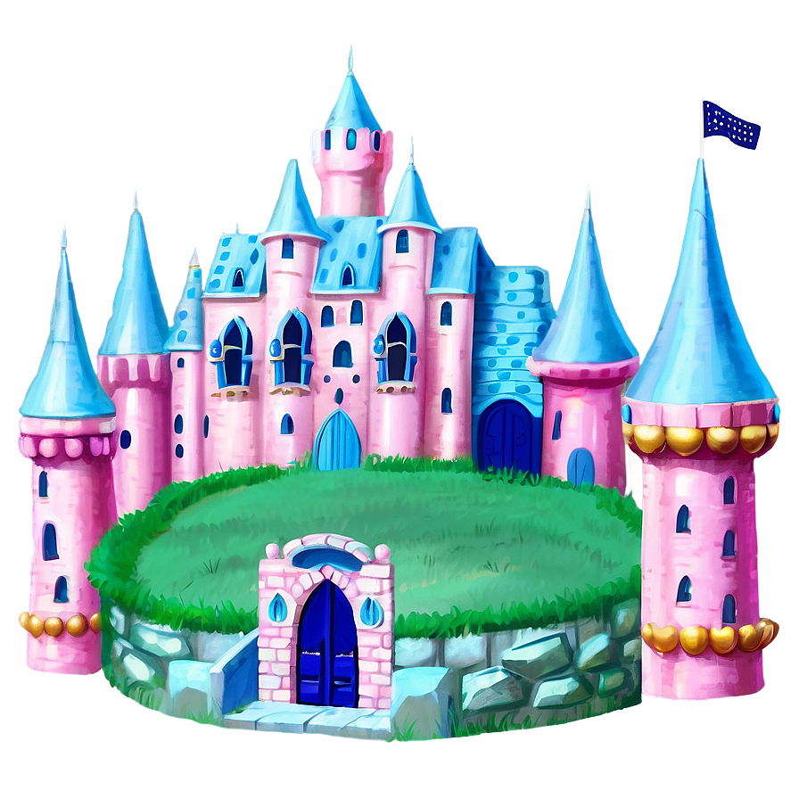 Pastel Disney Castle Png 05242024