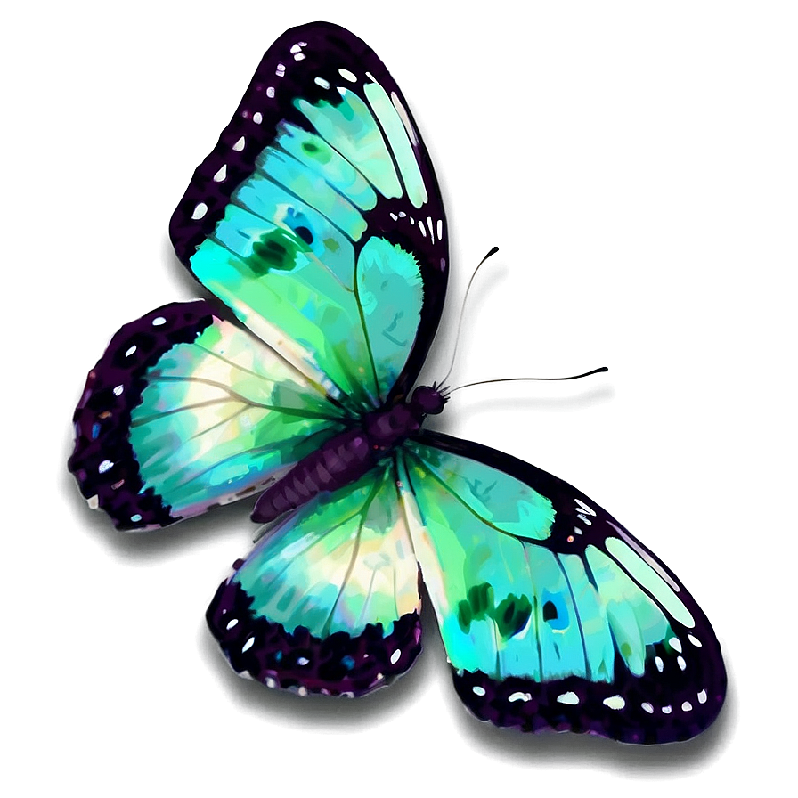 Pastel Green Butterfly Png Akv