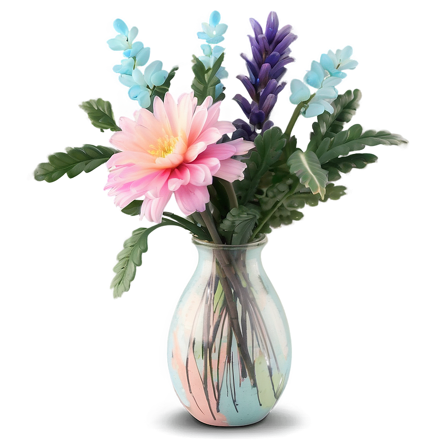 Pastel Indie Flower Arrangement Png Toy13