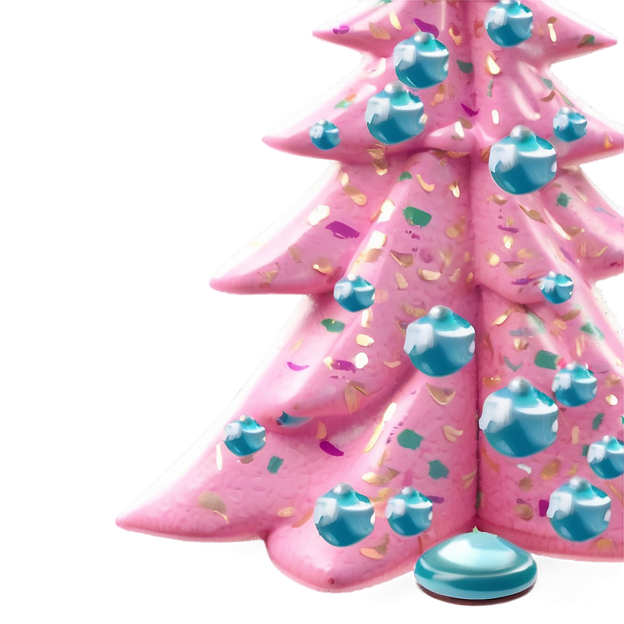 Pastel Pink Christmas Tree Png 06122024