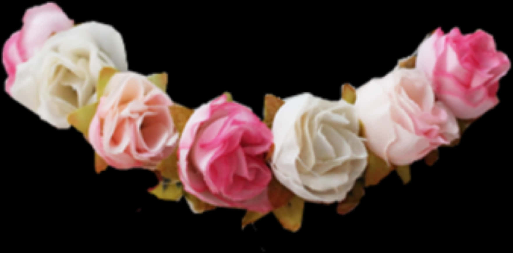 Pastel Rose Headband Floral Arrangement
