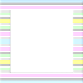 Pastel Striped Frame