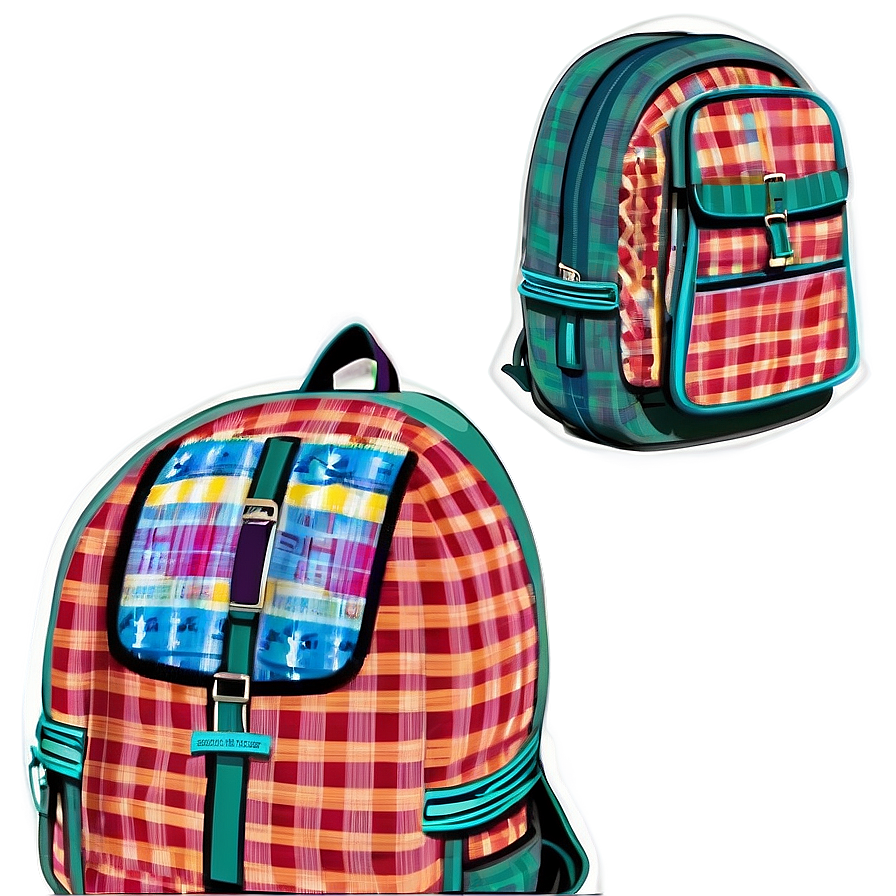 Patchwork Backpack Png 26