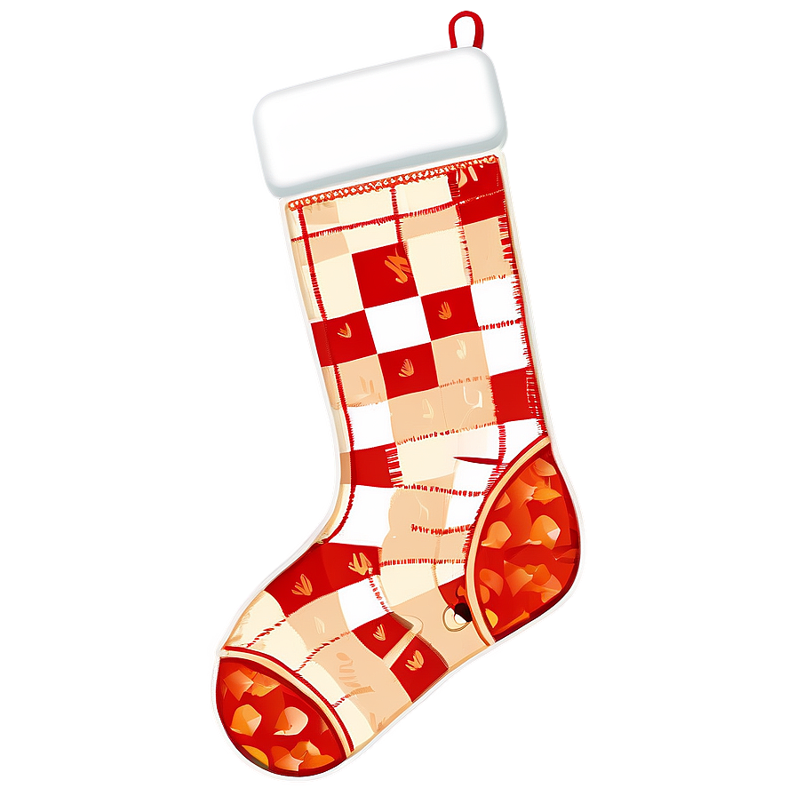 Patchwork Christmas Stocking Png 97