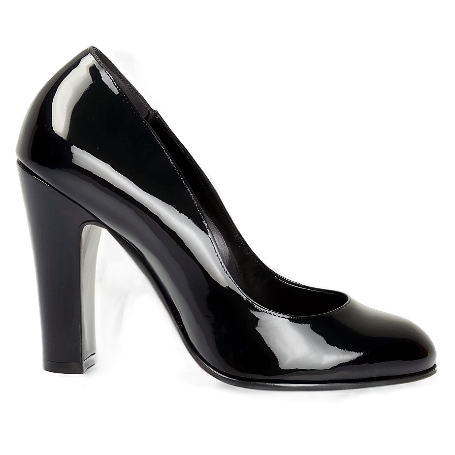 Patent Leather Heel Png 12