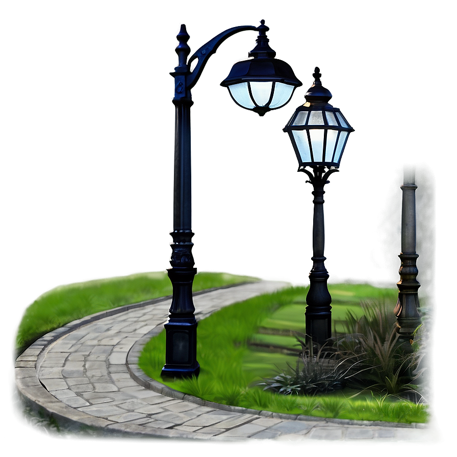 Pathway Street Light Png 05252024