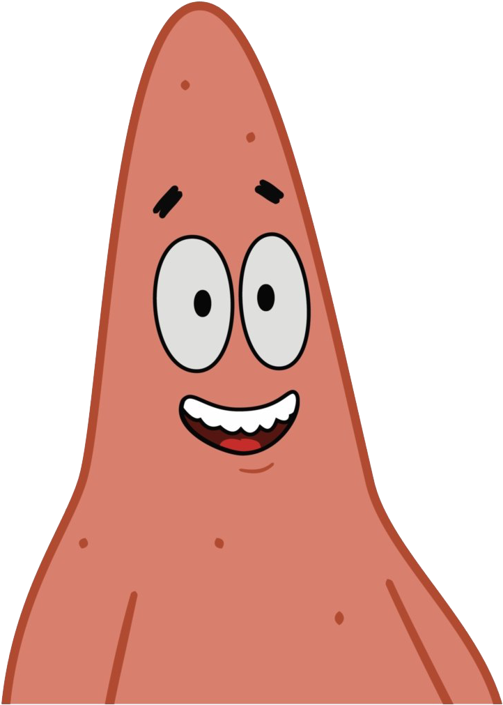 Patrick Star Smiling Cartoon Character