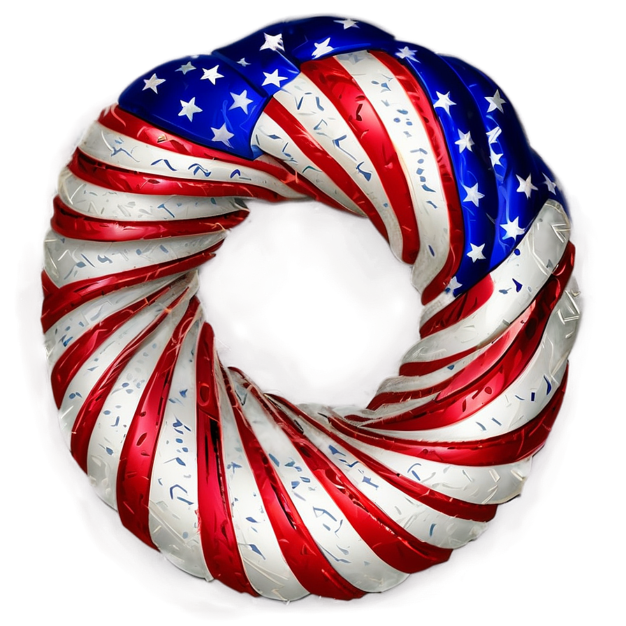 Patriotic 4th Of July Wreath Png 37