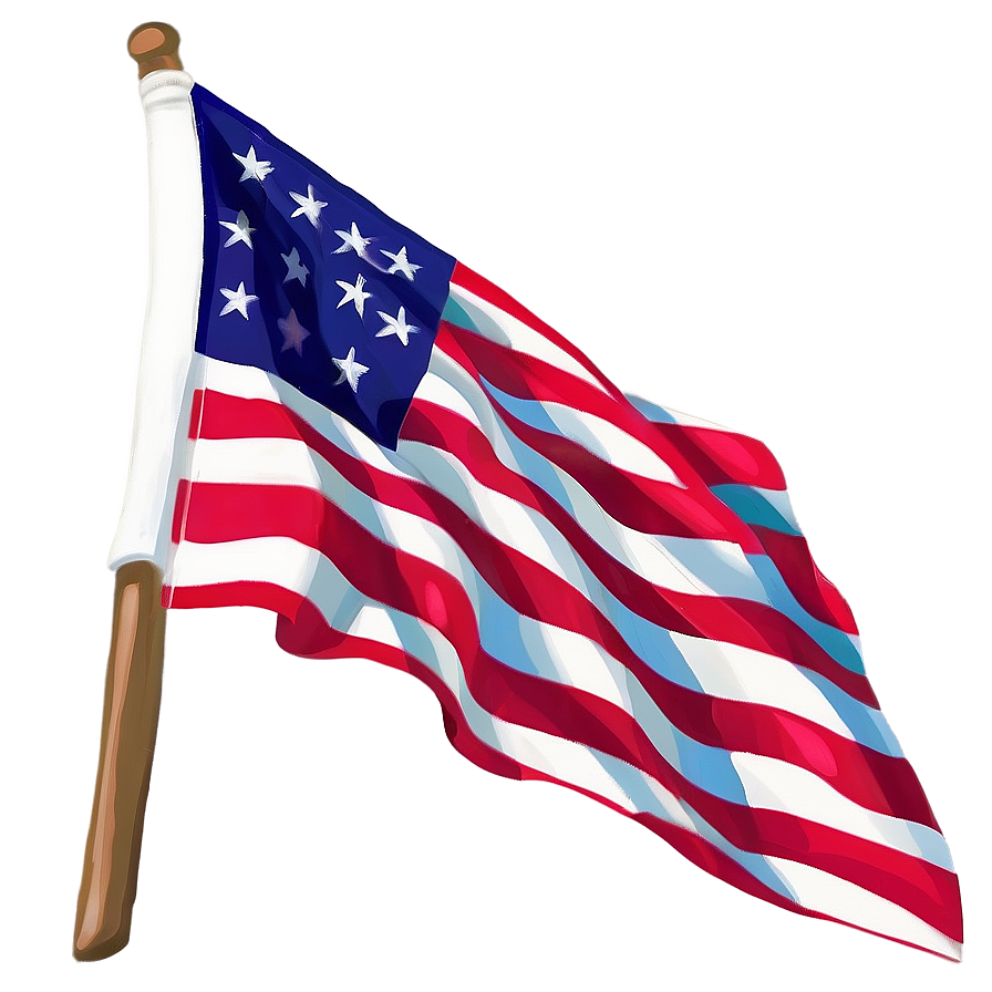 Patriotic American Flag Art Png Ebv90