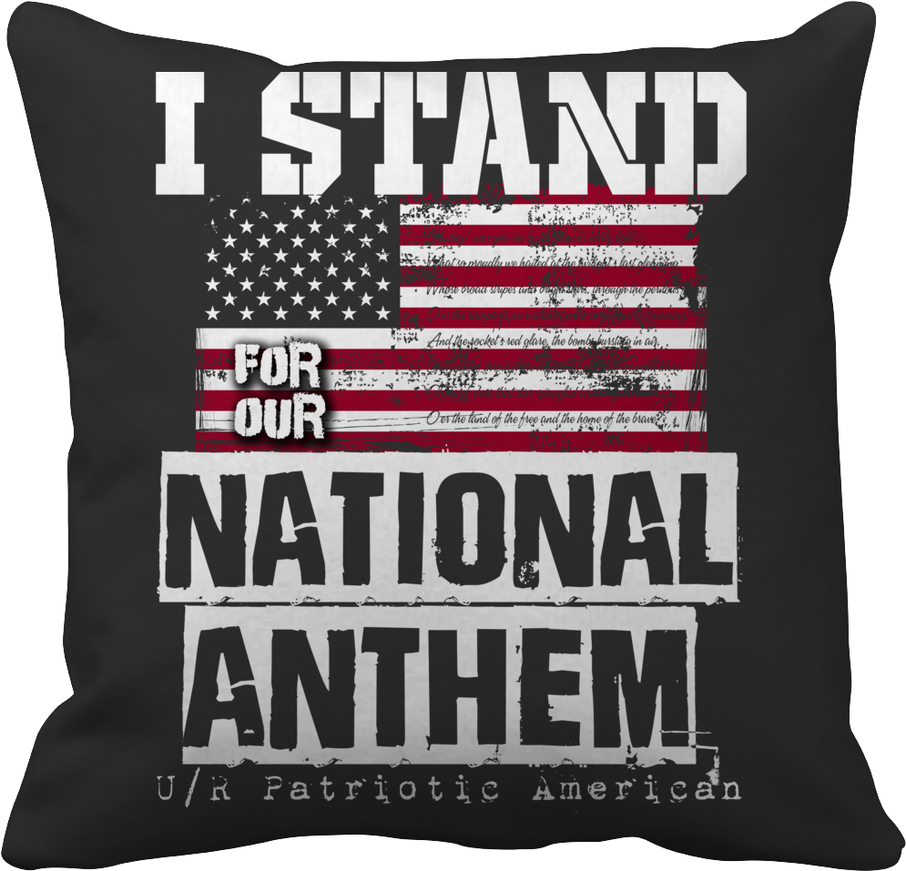 Patriotic Cushion National Anthem Support