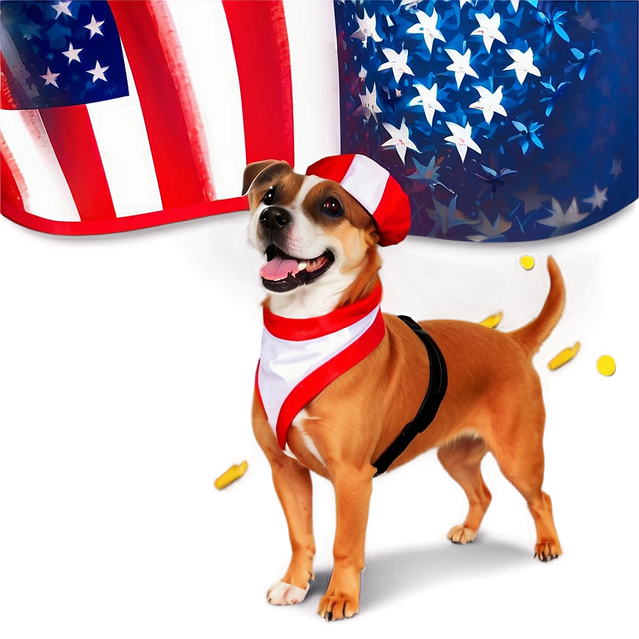 Patriotic Dog Costume On 4th Of July Png Ilf63