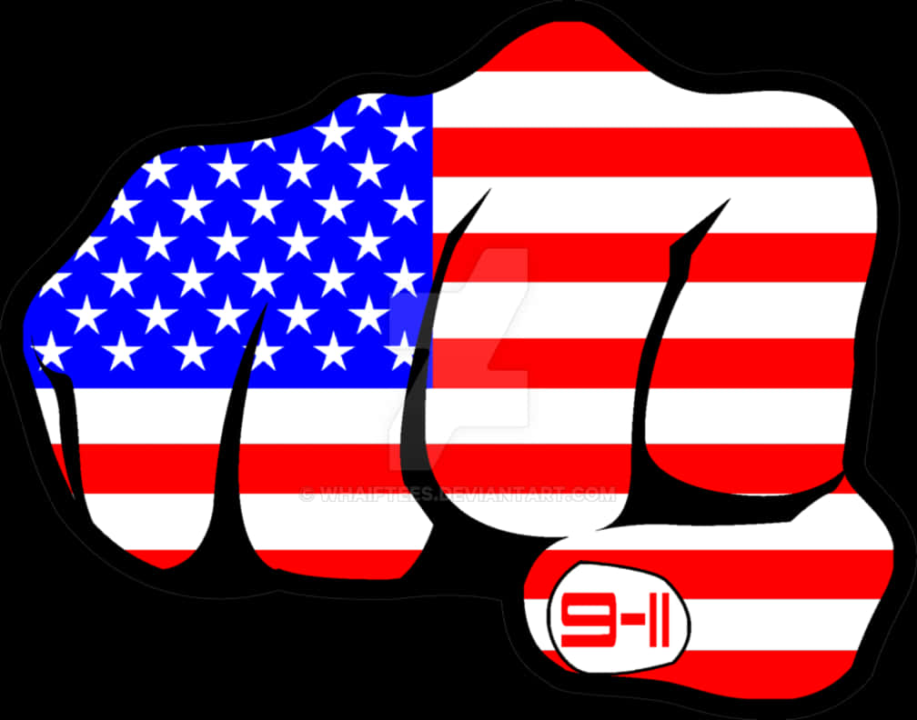 Patriotic Fist U S A Flag911 Remembrance