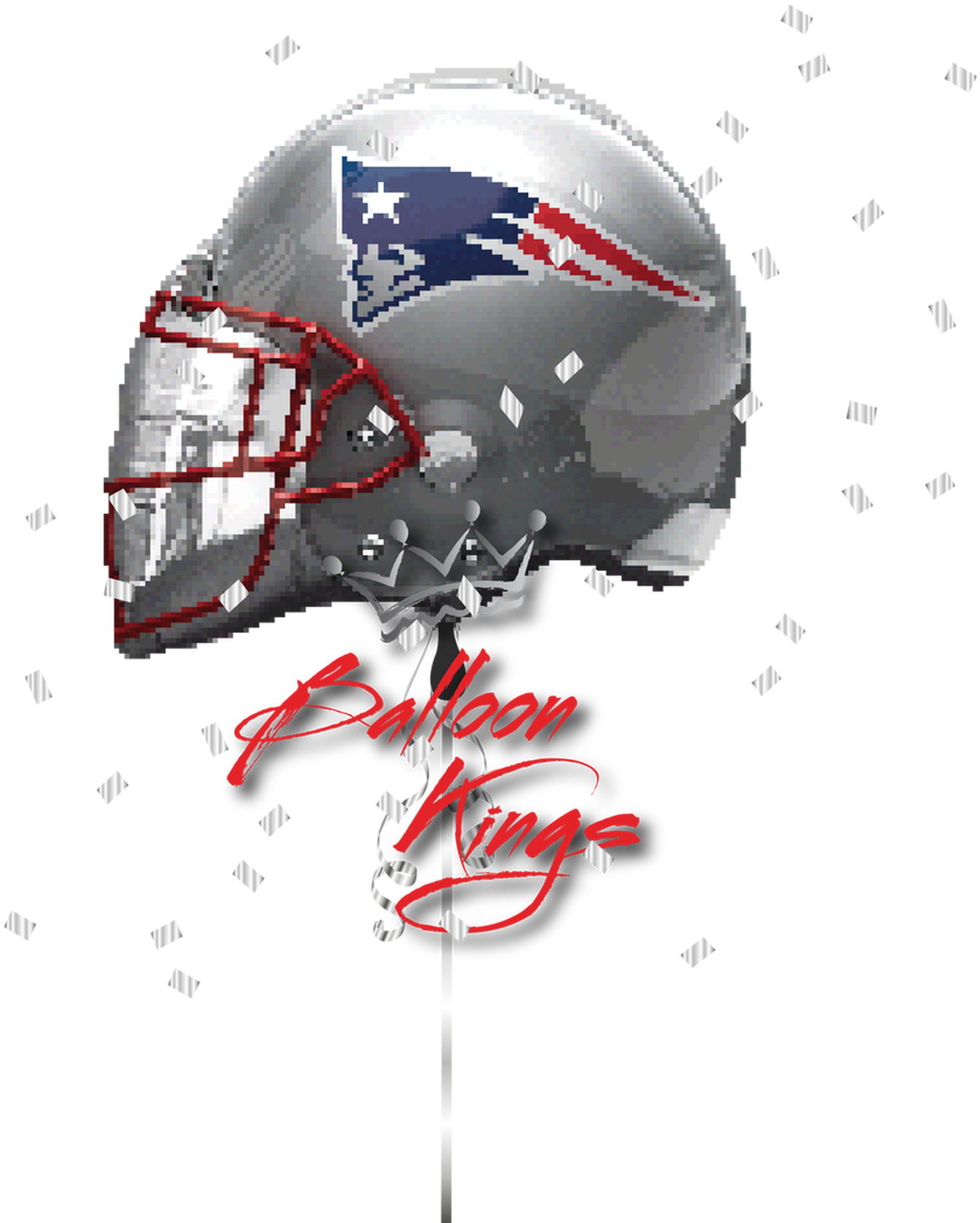 Patriotic Football Helmet Balloon