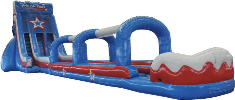 Patriotic Inflatable Water Slide