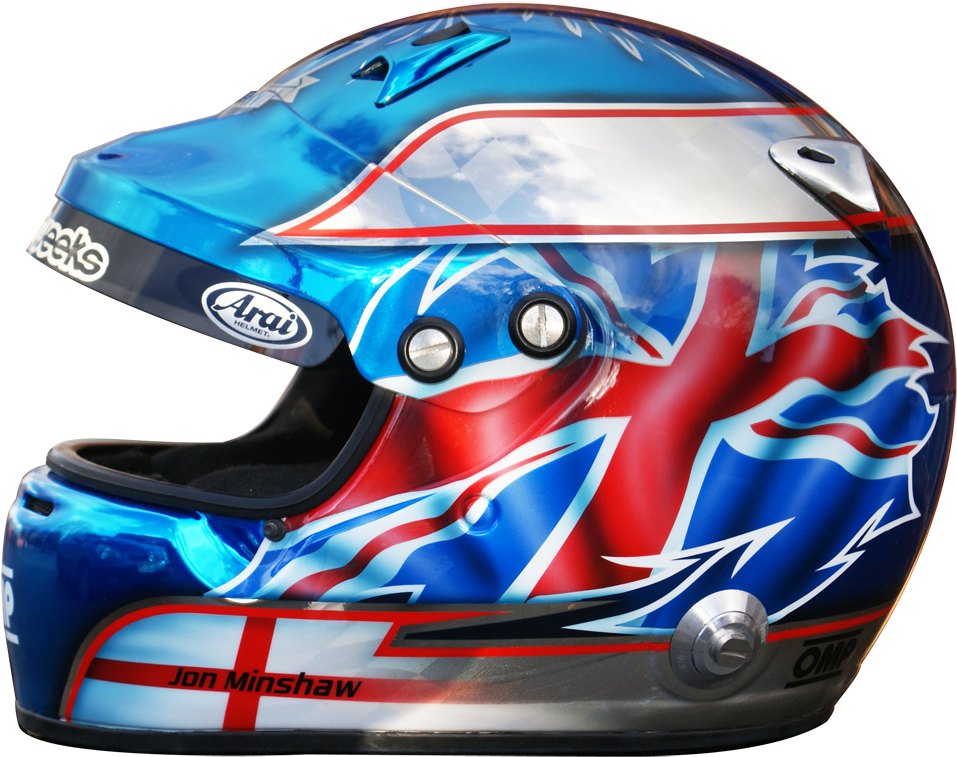 Patriotic Racing Helmet Design