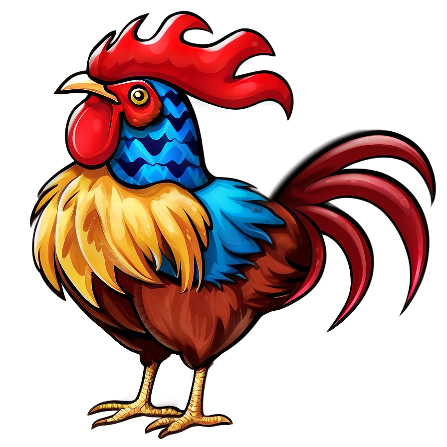 Patriotic Rooster Art Png 32