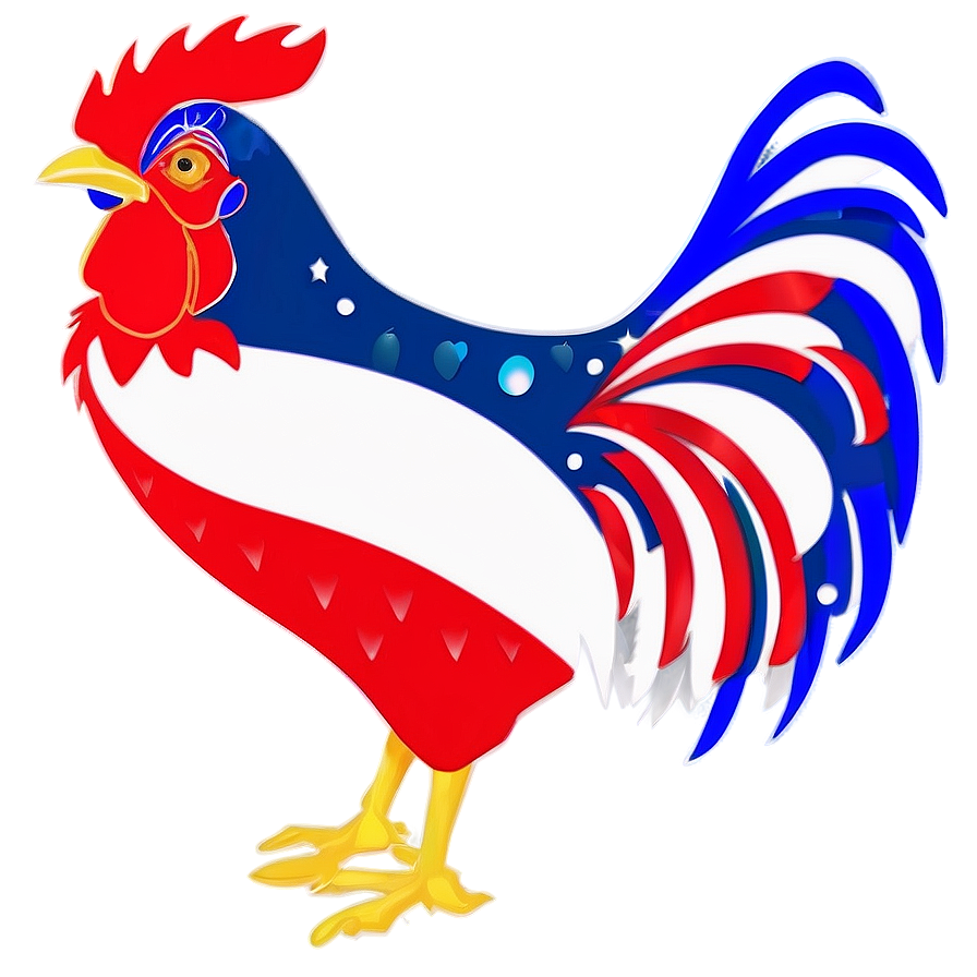 Patriotic Rooster Art Png 75