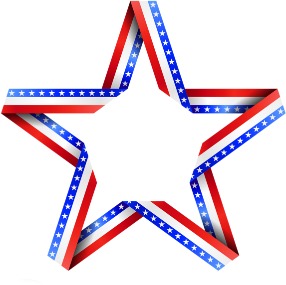 Patriotic Star Ribbon Graphic