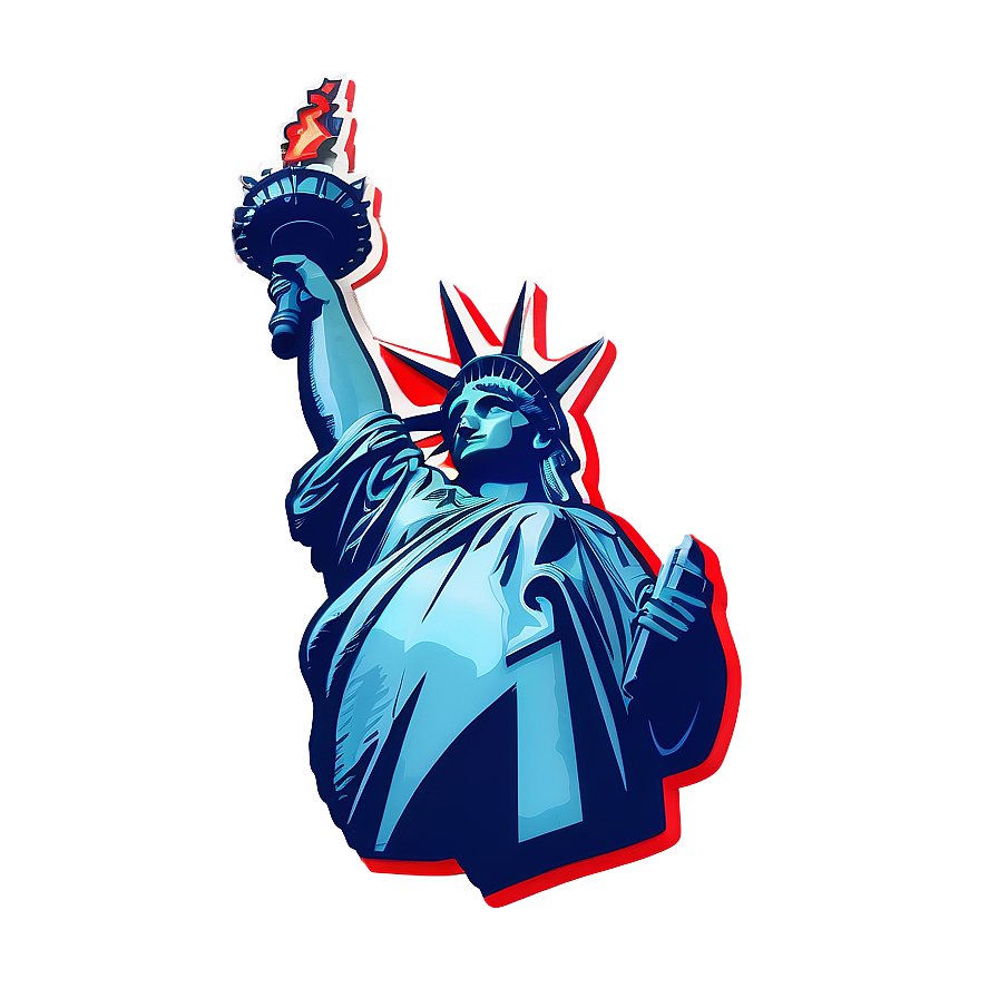 Patriotic Statue Of Liberty Emblem Png 05242024