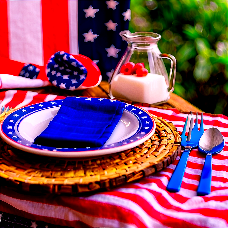 Patriotic Table Setting Png 25