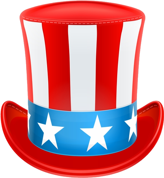 Patriotic Top Hat Graphic