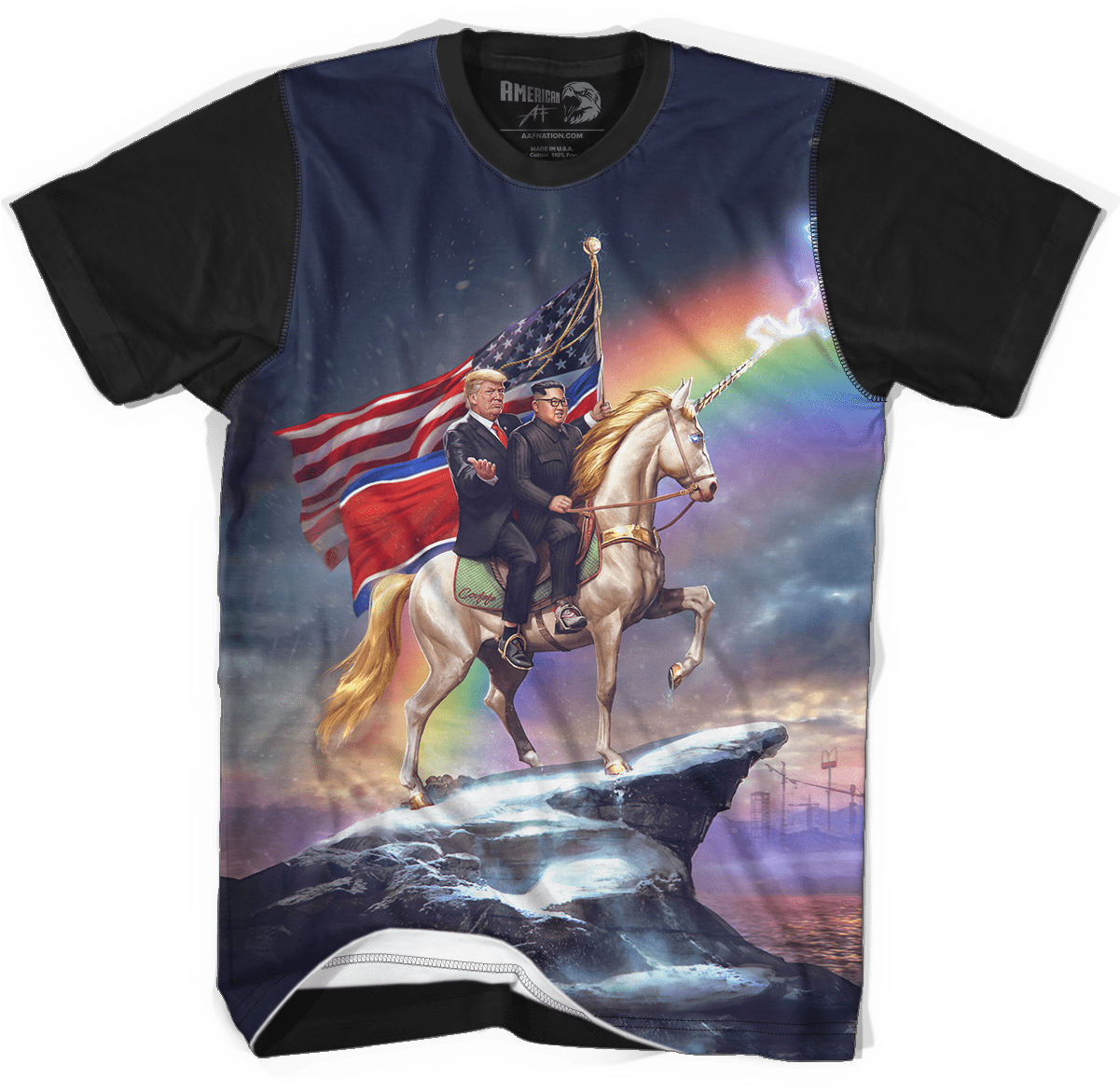 Patriotic Unicorn Tshirt Design