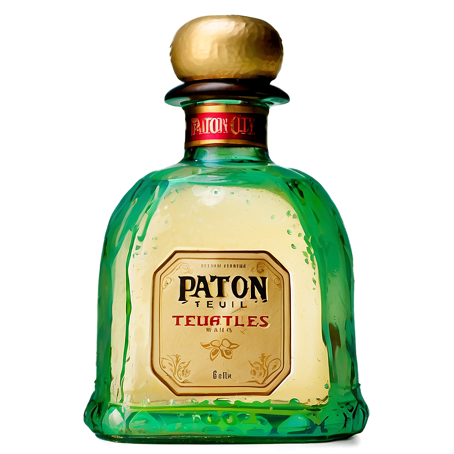 Patron Gold Tequila Png 06122024