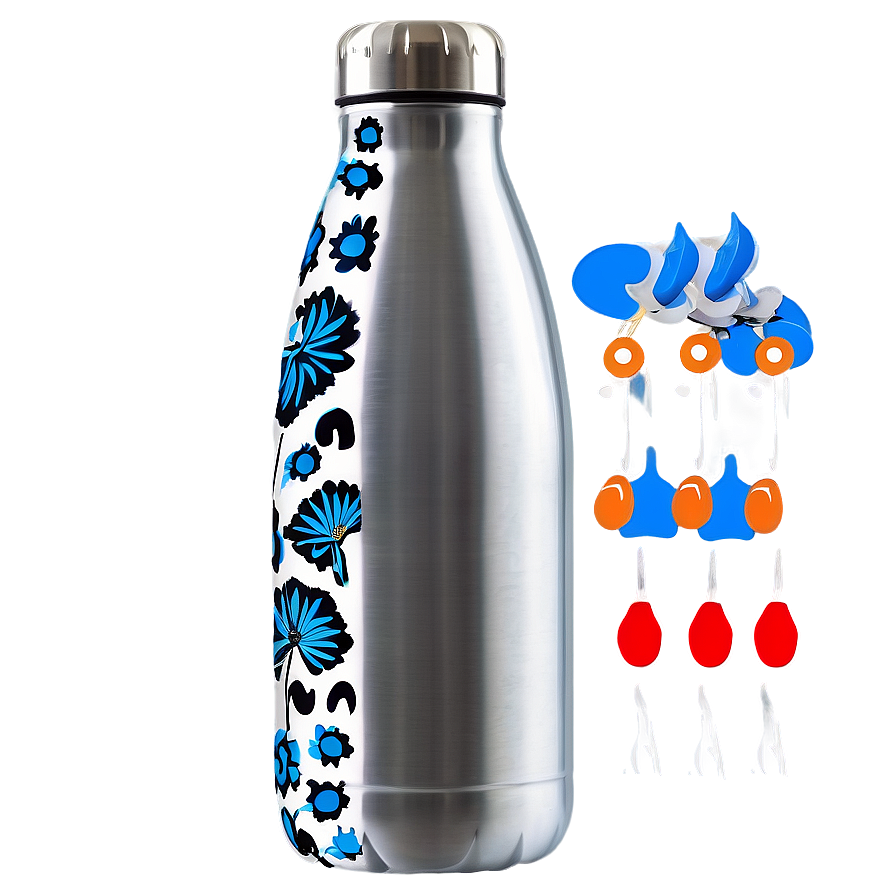 Patterned Reusable Water Bottle Png 58