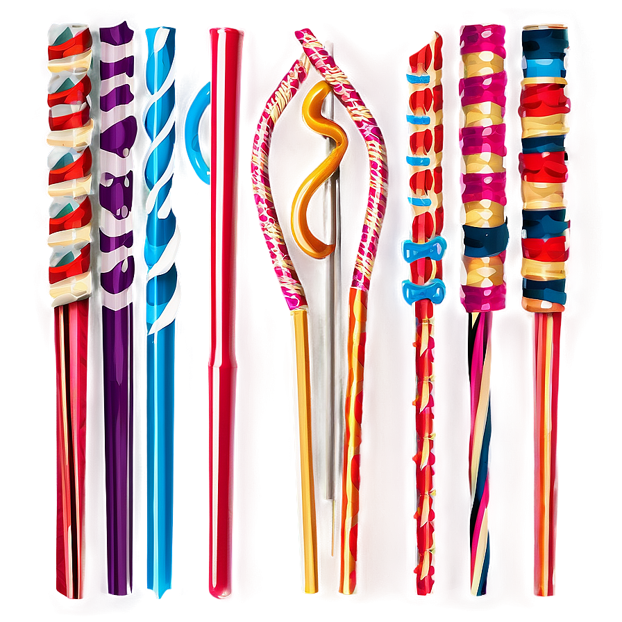 Patterned Straw Png 05242024