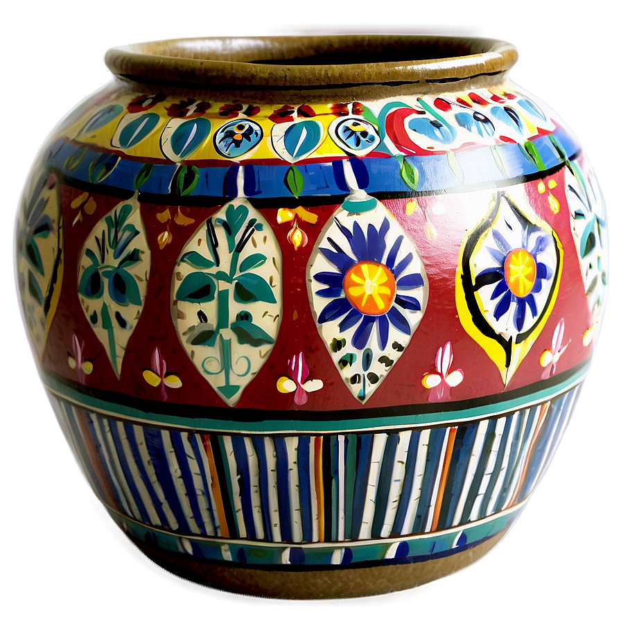 Patterned Vase Png 05252024