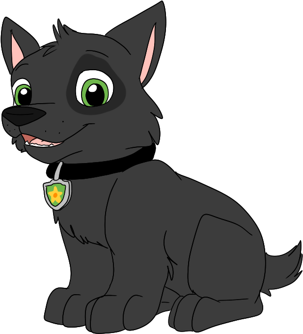 Paw Patrol Black Pup Smiling