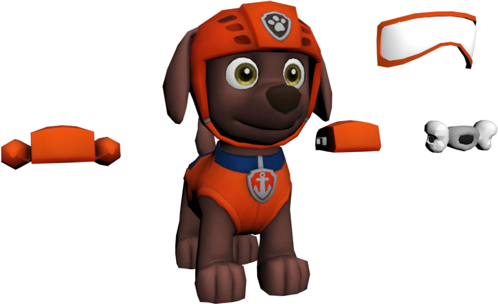 Paw Patrol Character Zuma3 D Model