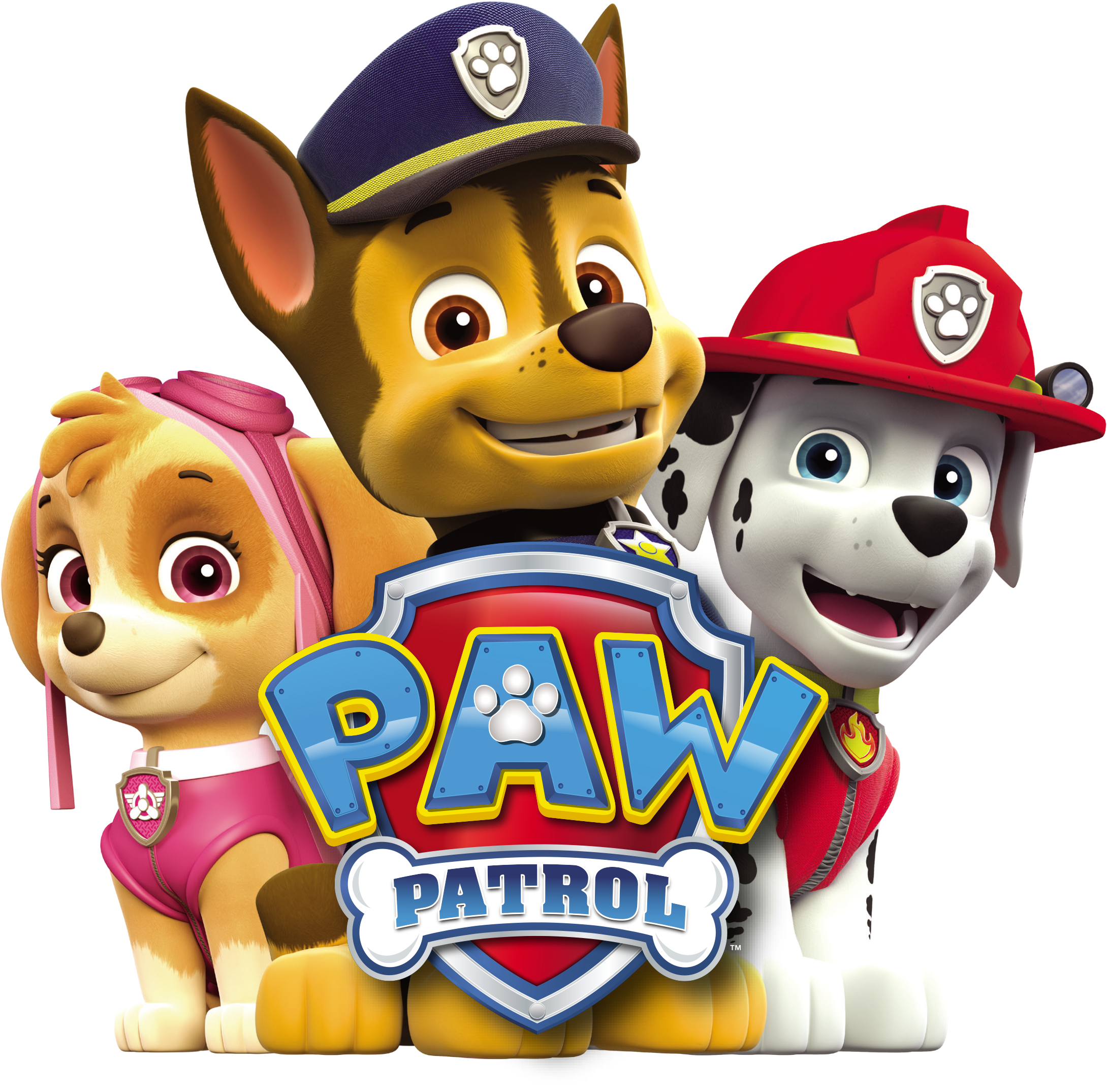 Paw Patrol Characters Chase Skye Marshall