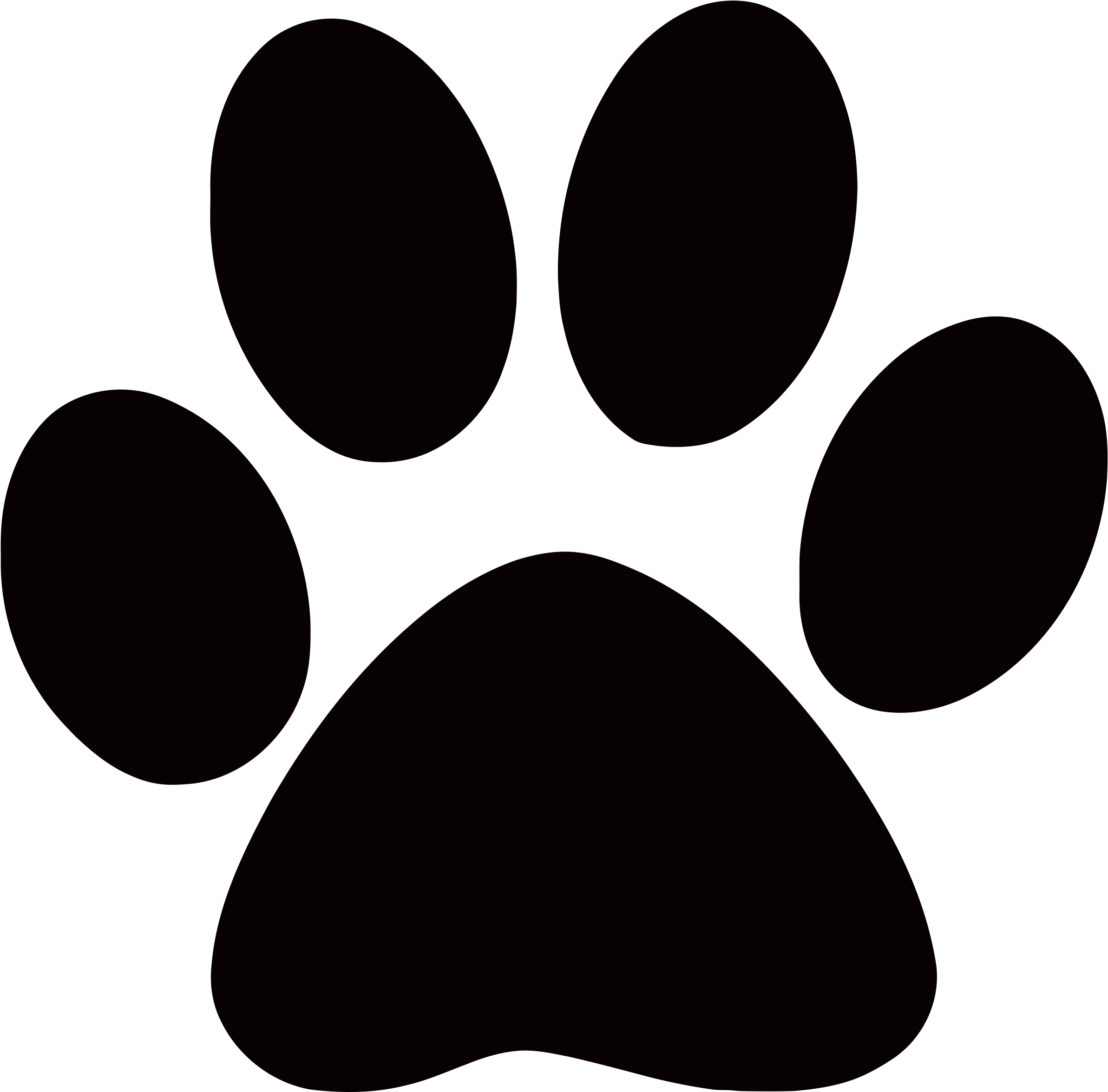 Paw Print Silhouette Graphic