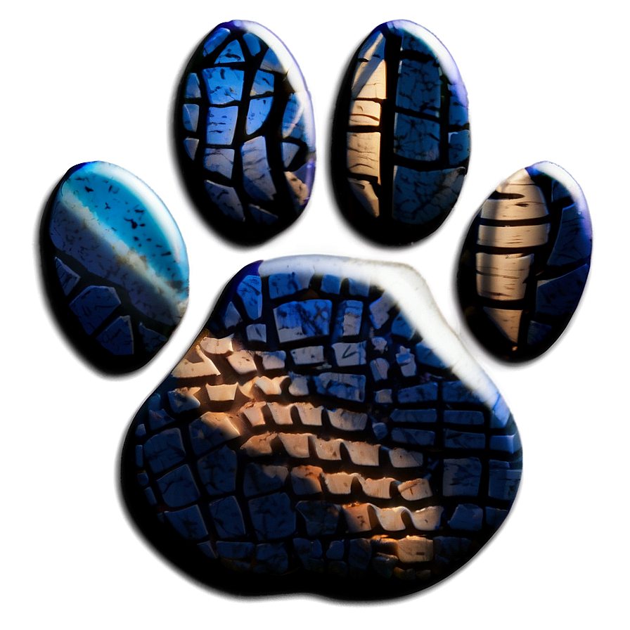 Paw Print With Claws Png Gkj