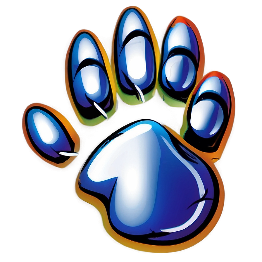 Paw Print With Claws Png Tqq10