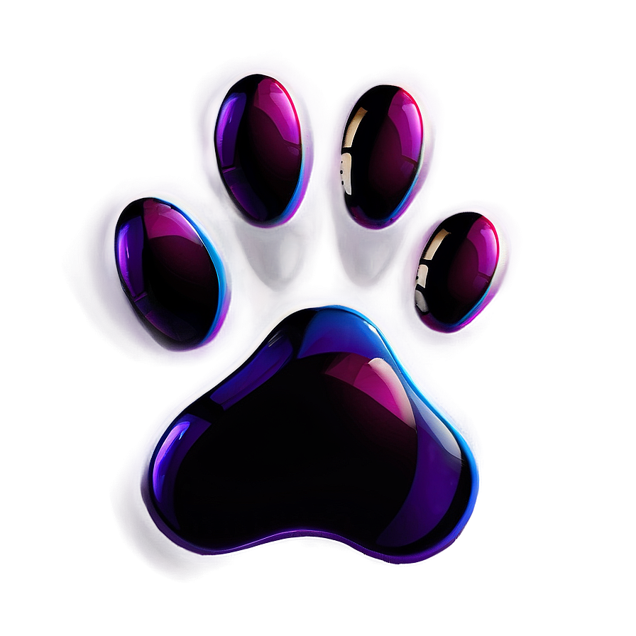 Paw Print With Shadow Png Ebt