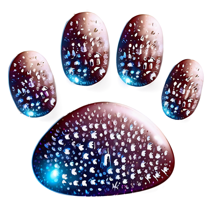 Paw Print With Sparkles Png 99