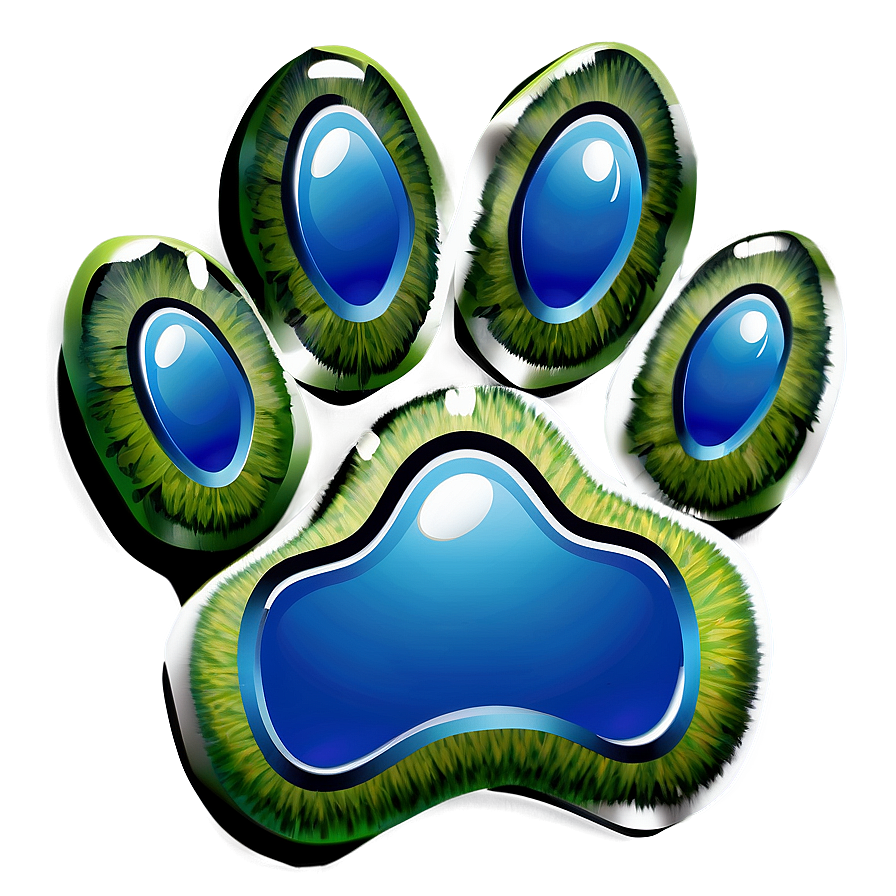 Paw Print With Text Png Mmc74