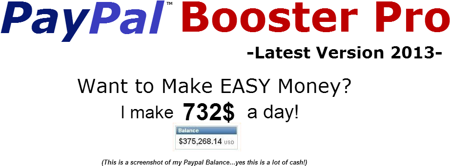 Pay Pal Booster Pro Ad2013