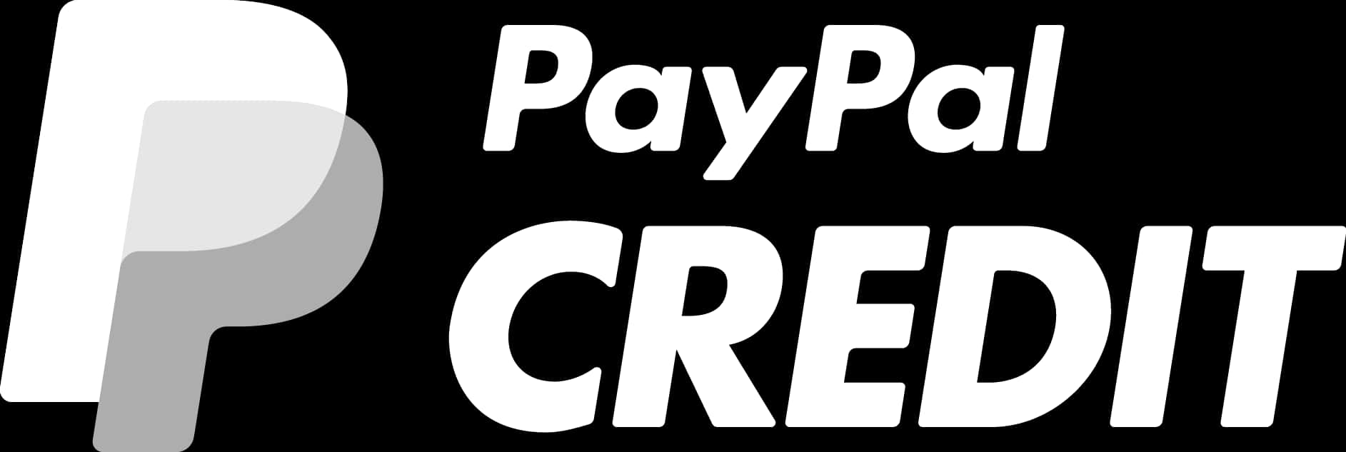Pay Pal Credit Logo Blackand White