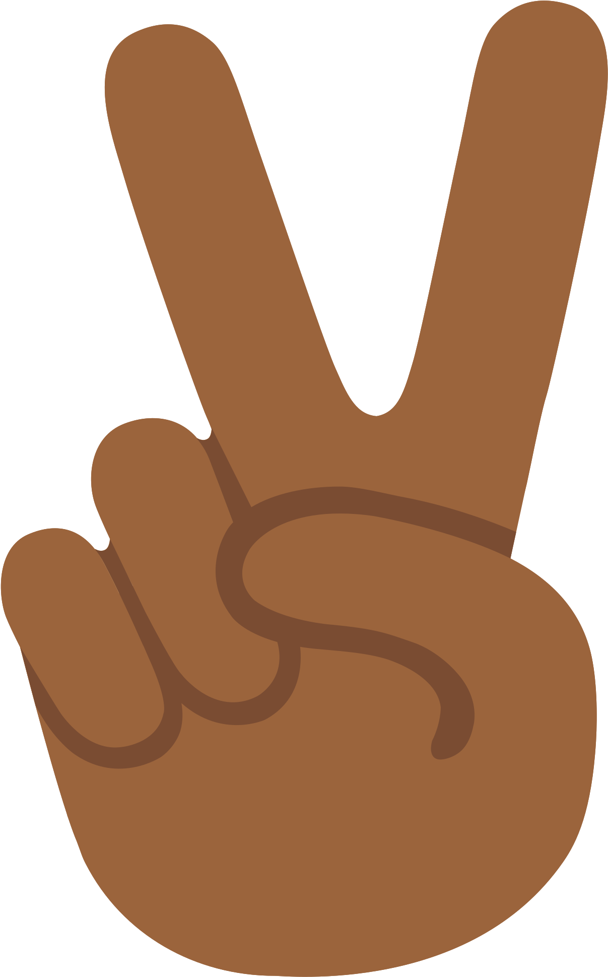 Peace Sign Emoji Illustration