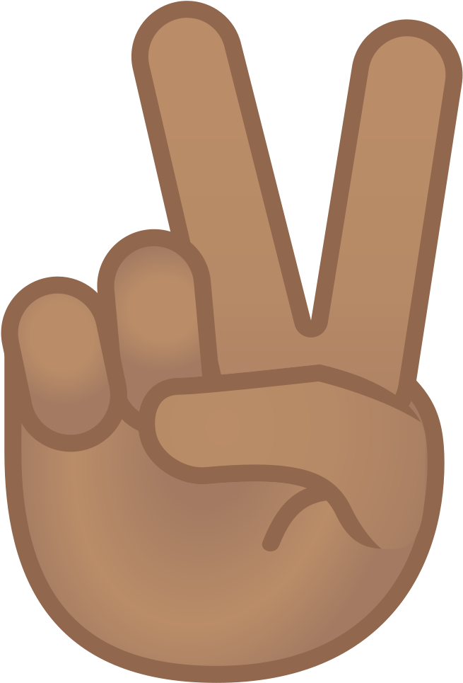 Peace Sign Emoji Illustration