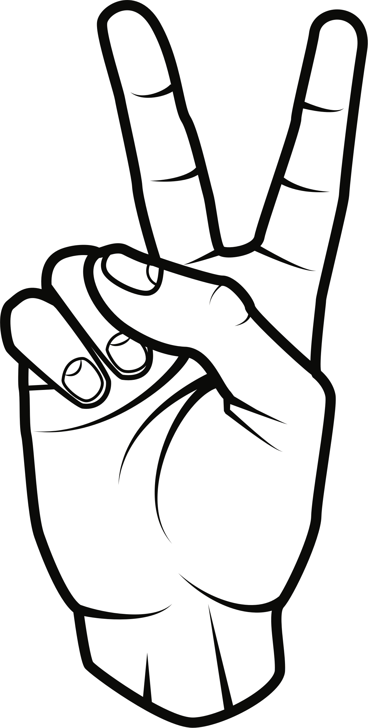 Peace Sign Hand Clipart