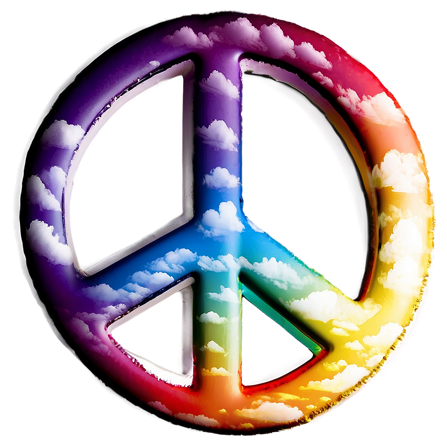 Peace Sign In Clouds Png Xhh89